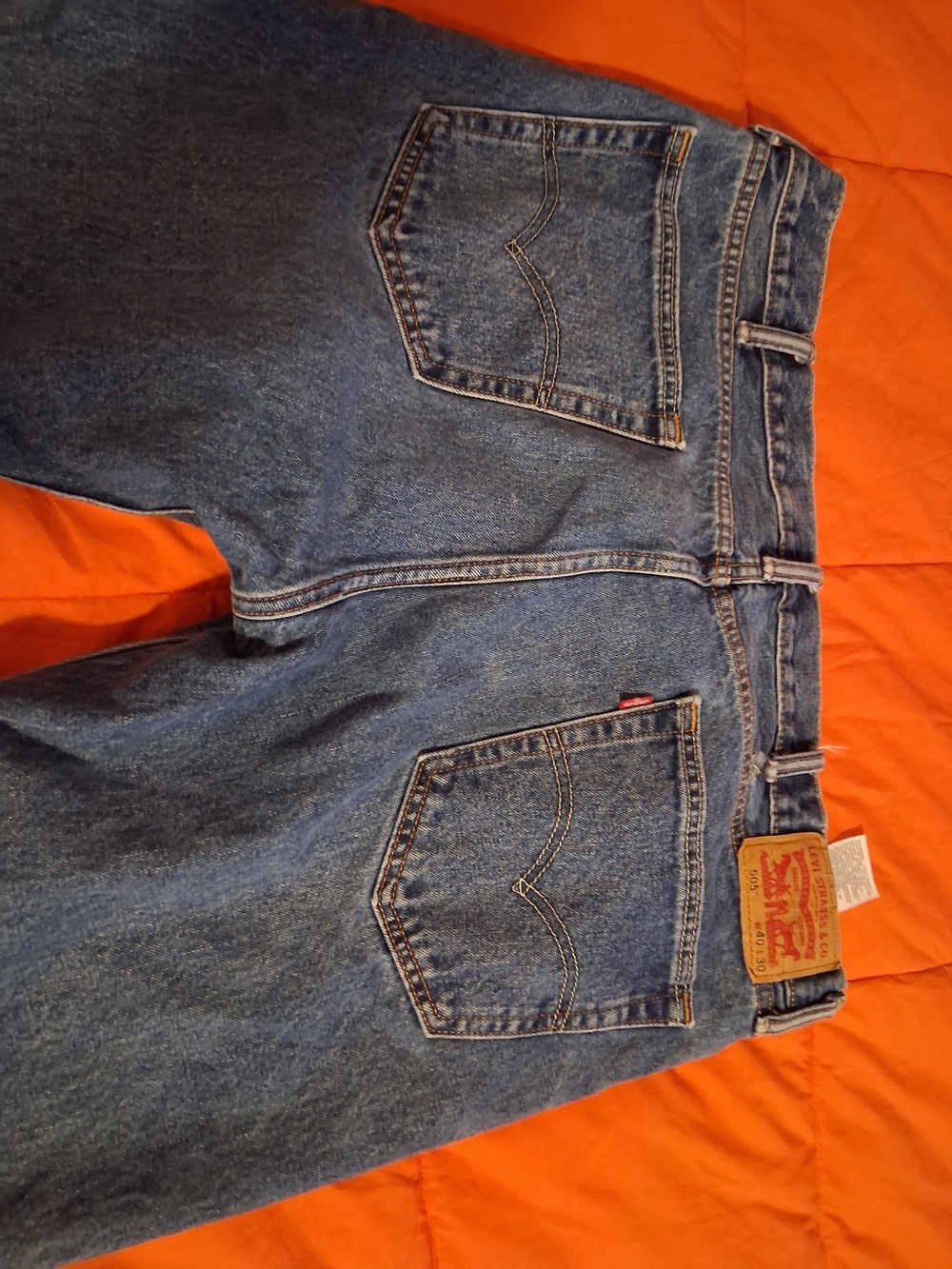 Levi Strauss Denim 505 Blue Jeans - Picture 3 of 9